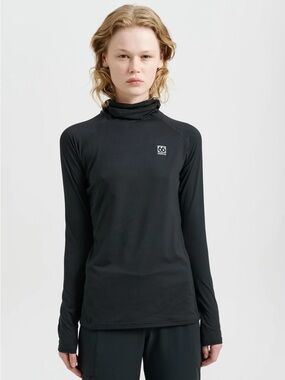 66°North Black Long Sleeve Hoodie Base Layer